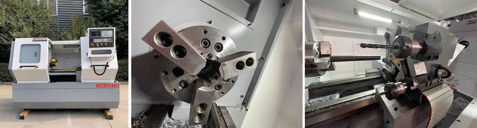 Overall dimensions of machine tool (length×width×height)	mm	2350mm×1380mm×1640mm Net weight	kg	1600 CNC Turning Center Detailed Images