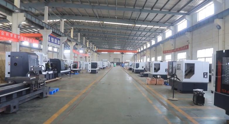 Slant Bed CNC Lathe Factory Display