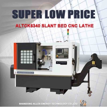 ALTCK6340 Horizontal Slant Bed CNC Lathe for Metal