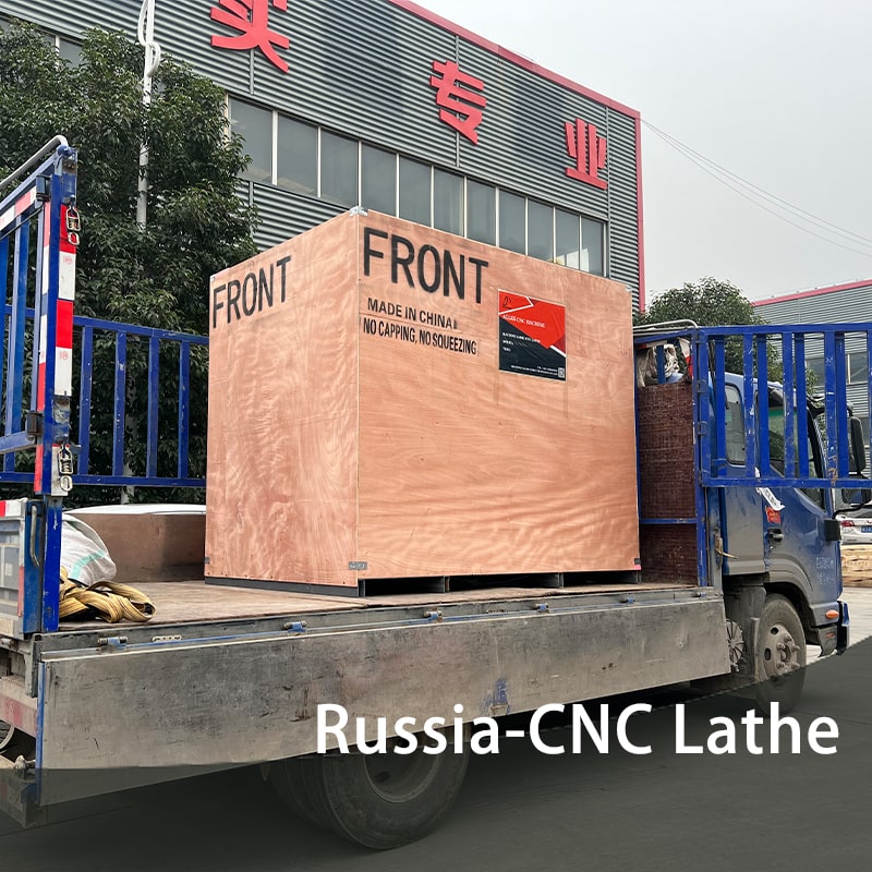 Flat bed cnc lathe machine ALCK6130 shipped to Russia