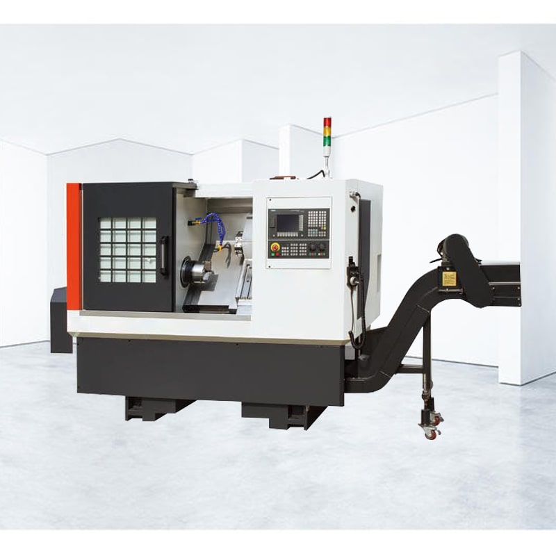 Automatic cnc lathe ALTCK6350 inclined bed with CNC lathe