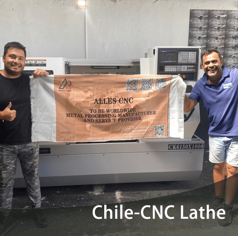 Chilean customer received a CNC lathe ALCK6150X1000