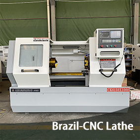 Brazil customer received metal CNC lathe CK6150X1000