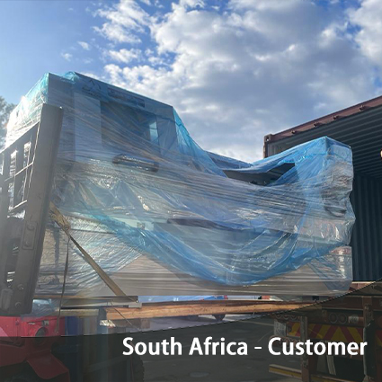 South African customer received ALCK6150x2000 flat bed CNC lathe