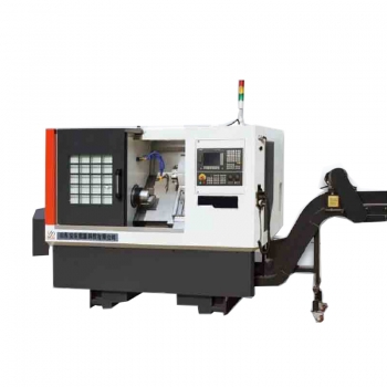 TCK6350 slant bed cnc lathe with bar feeder