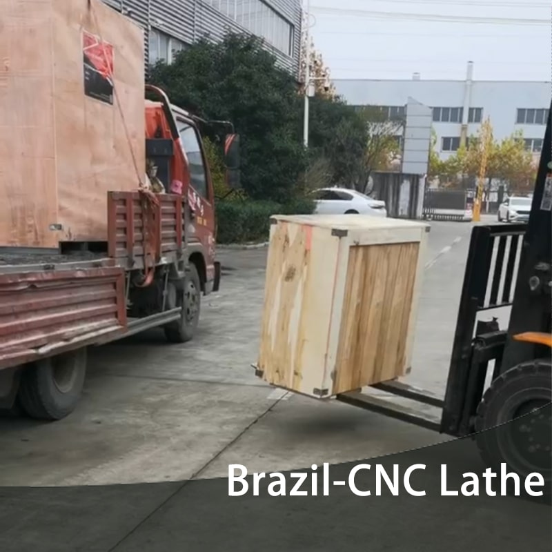 Mini CNC lathe machine CK0640 sent to Brazil