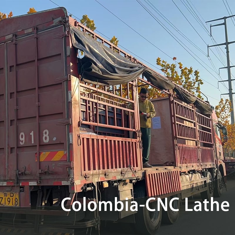 Flat bed cnc lathe CK0640 sent to Colombia